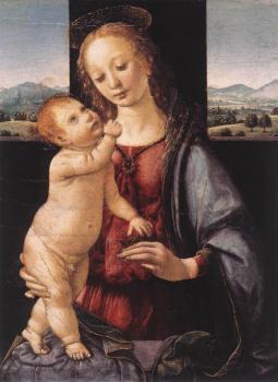 Vinci, Leonardo da : Madonna and Child with a Pomegranate
